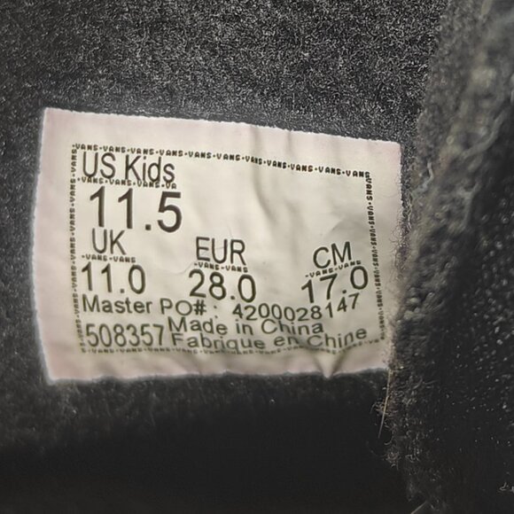 Vans Sk8-Hi Olive Green Size 11.5- Kids Excellent Condition Pre-Owned and Good - Picture 11 of 11